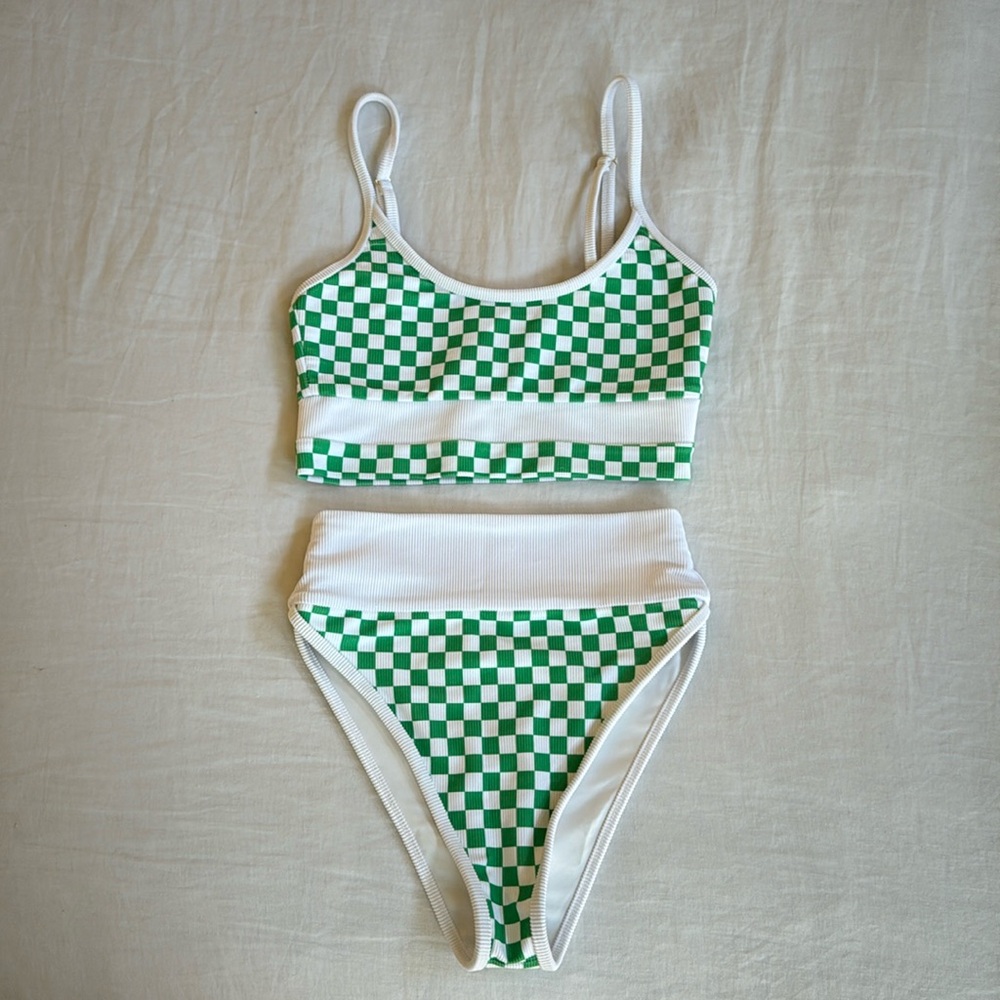 BEACH RIOT CHECKERED TWO PIECE - Picture 1 of 7